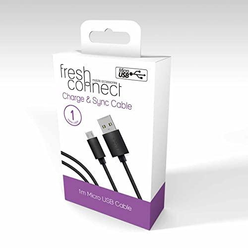 Fresh Connect Micro-USB-Kabel, Lade- und Synchronisationskabel, 1 m, für Samsung, Nokia, HTC, Huawei und Sony