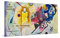 PICANOVA – Wassily Kandinsky – Yellow Red Blue 100x50cm – Bild auf Leinwand – Premium Kunstdruck Auf 2cm Holz-Keilrahmen Für Schlaf- Und Wohnzimmer – Klassische Kunst