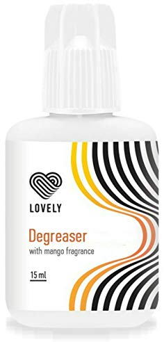 LOVELY Wimpernverlängerung Pre-Treatment 15ml - Reiniger, Cleanser, zur Vorbehandlung Duft: MANGO - Wimpern Entfetter - Wimpernvorbereitung für künstliche Wimpern - Wimpernpflege, Wimpernreiniger