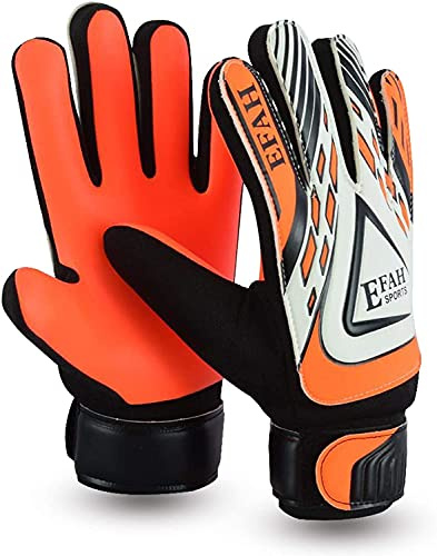 EFAH SPORTS Torwarthandschuhe für Kinder Jungen Mädchen fußball Handschuhe mit Super Grip Handflächen