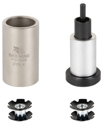 Bikehand Sternmutter-Einstellwerkzeug – 2,5 cm Sternmuttern x 2 im Lieferumfang enthalten – nicht kompatibel mit 3,8 cm (1 1/8 Zoll) – Fahrradgabel, Sternmuttern, Montagewerkzeug