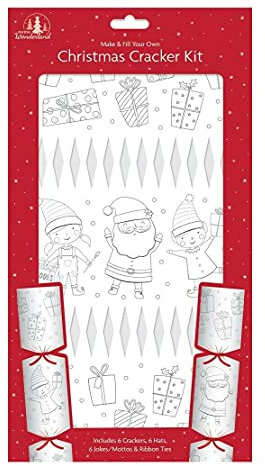 QDS Basteln und füllen Sie Ihre eigenen Weihnachtsknallbonbons, festliches Party-Bastelset (malen Sie Ihre eigenen aus)