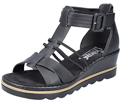 Rieker Keilsandalette Schwarz