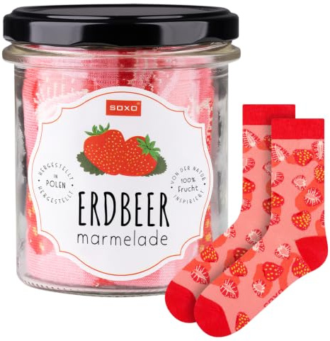 soxo Cotton Socks For Women - Fruit Jam Gifts - Funny Presents 2.5-6.5