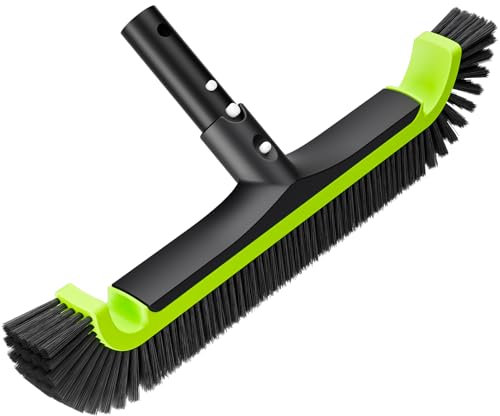 Tête de brosse de piscine améliorée pour nettoyer les murs de piscine, brosses à récurer pour piscine enterrée/hors sol, adaptées à divers environnements difficiles de piscine