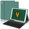 JADEMALL Tastiera iPad 9/8/7 Generazione 10.2, Custodia Tastiera per iPad 9/8/7 Generazione 2021/2020/2019, Italiano QWERTY Tastiera Bluetooth Magnetica Staccabile, Verde scuro