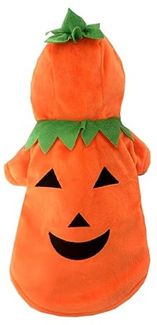 Halloween Hundemantel Haustier Kostüm, Lustiges Haustierkostüm, Halloween Kürbis Kostüme für Hunde und Katzen, Halloween Party Hund Kostüme, Haustiere Cosplay Kostüm, L