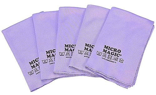 Pastaclean® Fenstertücher antibakteriell - Lavendel (5 Stück) Glas- Poliertücher für streifenfreies Trocknen