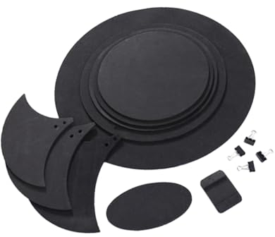 Perfeclan 10-teiliges Drum Mute Pad Drum-Zubehör Drum Practice Pads Set für Training Prop