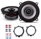 Alpine S2-S50 Auto Lautsprecher Boxen 340 Watt 13 cm 2 Wege Koax passend für Mercedes Vito (W639) ab 2003 Türen Front