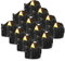 Sporgo 12 Stück Led Teelichter: Schwarz LED Kerzen Flammelose Flackernde Kerzen, Kerzen Lichter Batteriebetrieben, Klein Teelichter, für Halloween Party, Advent, Weihnachten, Hochzeitsdekoration
