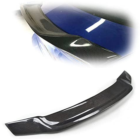 WILSEM Echtkohlefaser Heckspoiler Flügel Heckklappe Klappe Kofferraumdeckel Zierleiste Kofferraumdeckel Splitterlippe Für A&UDI A3 8V S3 RS3 2014-2019 R Style