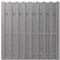 Woodtex Sichtschutzzaun Gartenzaun Bretterzaun Kiefer holz vorlasiert steingrau|180x180x3,5cm|Lamellenabmessung 120x21mm|ideal für Garten und Terrassen