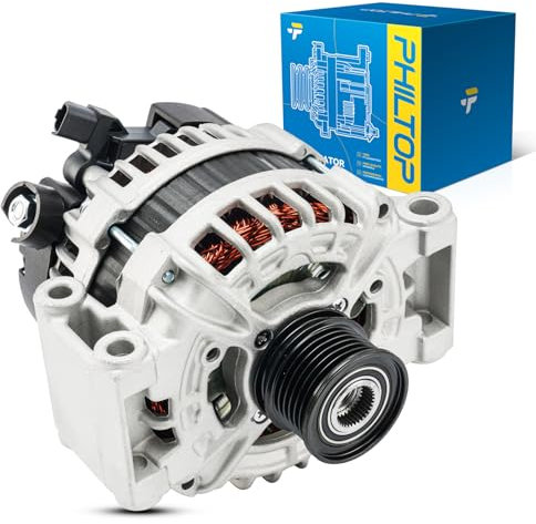 PHILTOP Lichtmaschine kompatibel mit Mini Cooper 2007 alle Modelle & 2008 2009 1.6T Ersatz 23561N 12V 150Amp CW SC6 6-Rillen-Riemenscheibe
