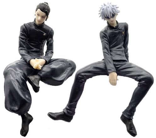 PYTRARTY 2 Stück JJK Figur，Gojo Satoru Anime Figuren，Megumi Figure，Satoru Gojo Figur 14cm Anime Statuen，EIN Geschenk für Fans，Dekorationen für die Tischplatte