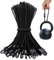 YYTECH Tendeur Bache 25 cm, 40 Tendeurstendeurs en Caoutchouc avec Crochets, Corde Elastique pour Bache avec Crochets, Elastique Bache Piscine, pour bâches de Camping, remorque, bâche de Piscine
