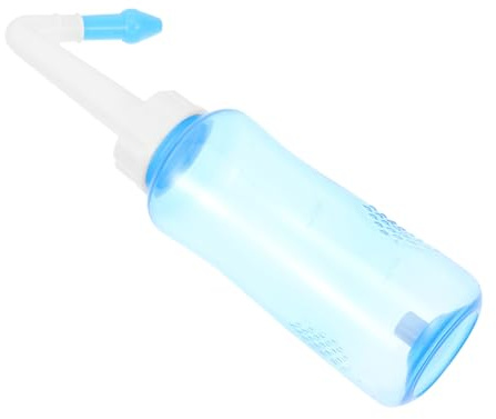 Holibanna Tragbare Nasendusche 300ml Nasenspülung zur Nasenreinigung für Erwachsene und Kinder aus Pp mit Manuellem Ventil für Gründliche Reinigung