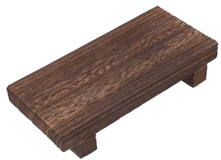 HYTROVE Plateau Bois Riser Décoratif pour Salle De Bain Support De Et Plantes Étagère Vintage pour Cuisine Et Salle De Vie Charme Fermier