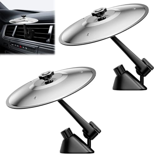 2 Stück Mini Becken Schlagzeug Auto LüFtung, Car Snare Drum, Drums Gear Cymbal Set, Auto Trommel, Car Cymbals Air Vent, Handtrommel Schlaginstrumente Deko, für Alle Arten Von Fahrzeugen