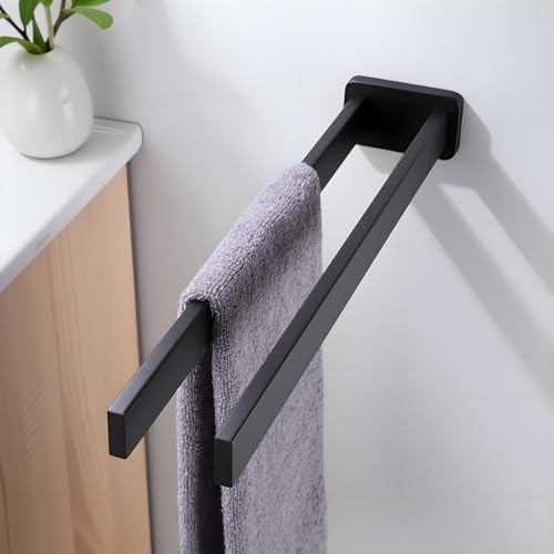 Handtuchhalter Wand, 40cm Zweiarmig Handtuchstange, Handtuchhalter für Bad & Küche, Edelstahl Gebürstet Handtuchhalter Badezimmer Wandmontage