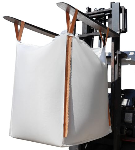 2 Stück FIBC Big Bag UV-beständig Laminiert wasserdicht,1,5 Tonne,89x89x109cm,hält bis zu 1500 kg SWL,Säcke für Landwirtschaft,Bauwesen,Lagerung,Big bags Holz,Sand,Industrie,Schüttgutbehälter.