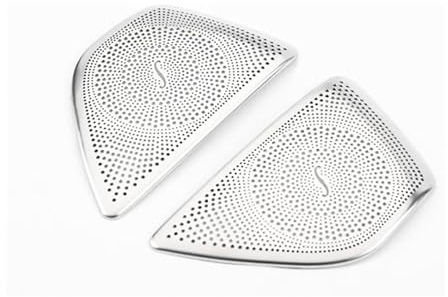 AMBMREDPEV Car Door Tweeter Cover Trim For Benz A GLA CLA Class W176 X156 C117 Car Door Speakers Stereo Decorate Cover Speaker Trim Audio(A)