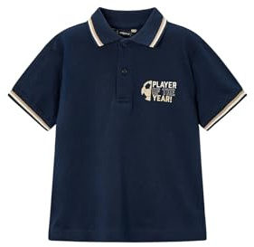 Mayoral Kurzarm Poloshirt Print für Jungen Marinblau