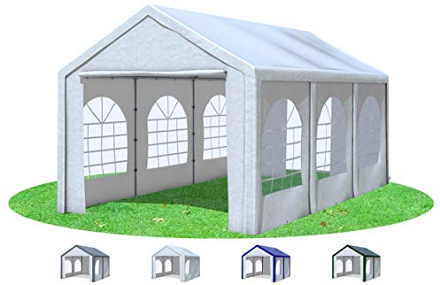 Stabilezelte Partyzelt 3x6 m Modular Pro PE 240 g/m² wasserdicht inkl. Seiten Festzelt Gartenzelt Weiss