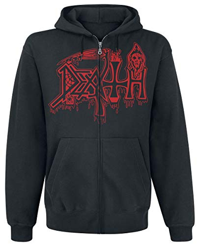 Death Scream Bloody Gore Hooded Zip Black L