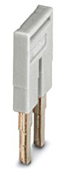 PHOENIX CONTACT FBS 2-6 GY Steckbrücke, 6.2mm Rastermaß, 10.7mm Breite, 2 Polzahl, Grau, 50 Stück