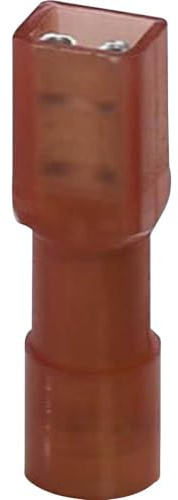 PHOENIX CONTACT C-SCFFI 1.5/6.3X0.8 Verbinder Flachsteckhülse, Vollisoliert, 0.5mm²-1.5mm² Querschnitt, für Stecker 6.3mm x 0.8mm, Rot, 50 Stück