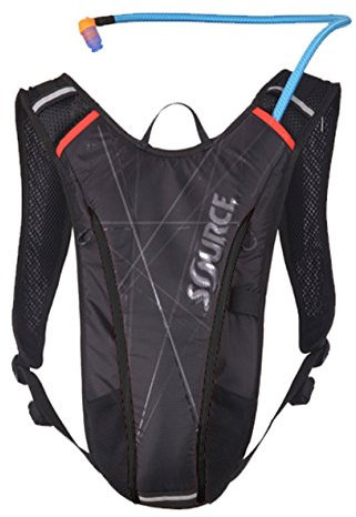 SOURCE VIM Trinkrucksack 2 Liter black/red 2017 Outdoor-Rucksack damen herren
