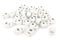 Sourcingmap 30pcs Plastic 6mm X 5mm Hole Rope Cord Ends Stoppers White