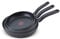 Lagostina Ofelia Set Padelle Antiaderenti in Alluminio Ø 20/24/28 cm, Esterno Effetto Rame, 3 Pezzi, Batteria di Pentole Gas e Forno con Indicatore Cottura Thermo-Signal,Manici Ergonomici in Bakelite