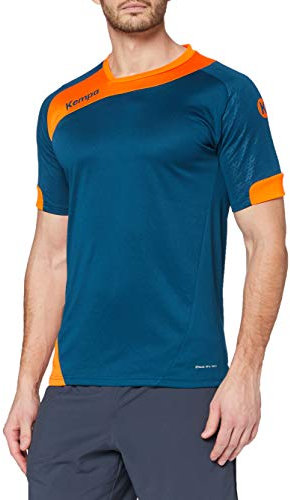 Kempa Kinder Peak Trikot, Petrol/Orange, 164