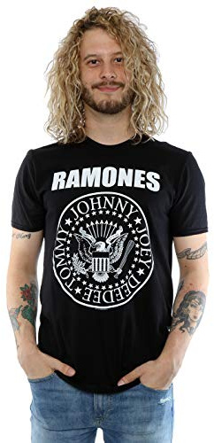 Ramones Herren Presidential Seal T-Shirt Large Schwarz