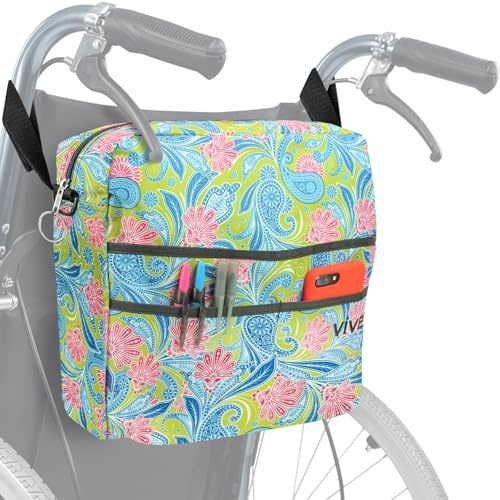 Vive Rollator-Tasche – Universal-Reisetasche für den Transport von Zubehör auf Rollstuhl, Rollator, Rollator und Transportstühlen – leichte medizinische Mobilitätshilfe für Handicap