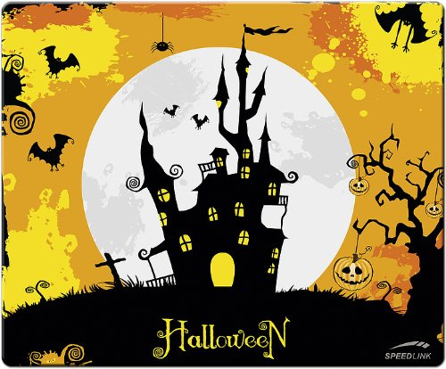 Speedlink Mauspad Halloween/Spukschloss (weiche Oberfläche, geringer Gleitwiderstand, gummierte Unterseite, verschiedene Motive)