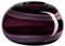 CRISTALICA Blumenvase Kugelvase Glas Vase Lunara Violett 13 cm Tischvase Tischdeko Hochzeitdeko Raumdekoration