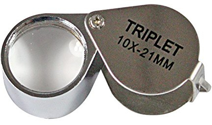 Einschlaglupe, Vergrößerung 10x