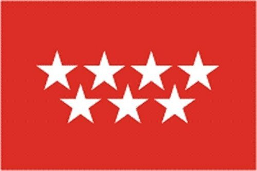 U24 Aufkleber Madrid Provinz Flagge Fahne 15 x 10 cm Autoaufkleber Sticker
