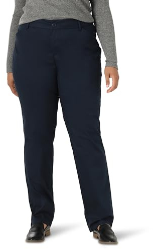 Lee Women's Relaxed Fit All Day Straight Leg Pant Imperial Blue 14 Long