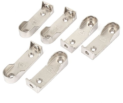 sourcing map 6 Stück 16mm Schrankrohrlager Schrankrohraufhänger Kleiderstangenaufhänger de