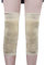 1 Pair Arthritis Knee Sleeve Warm Cashmere Wool Knee Compression Sleeve Knee Support Protector for Skiing Skating Winter Sports Gym Training Exercises, Beige