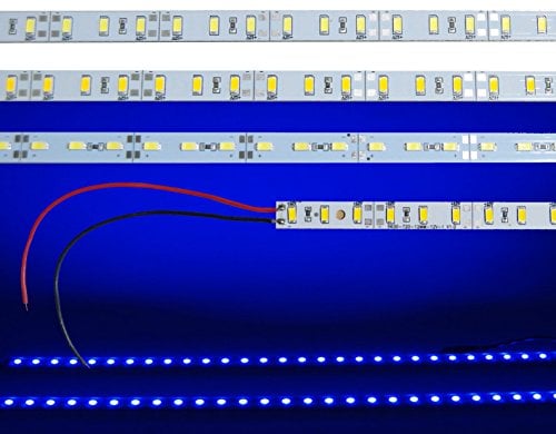 LED Aluminium Strip Schiene mit SMD lichtleiste Hart Strip Streifen Alu Strip Bar Lich Modul Lichtband 12V Blau 1 Meter