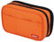 LIHIT LAB Federmappe mit Doppelreißverschluss Double: 7.9 x 2.8 x 4.7 Orange
