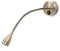 Meanyee Lampe de chevet flexible avec interrupteur, 1 LED 3 W, bronze