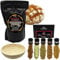 Hallingers Komplett-Set Bauernbrotmix, Gewürze und Gärkorb - Natürliche Brotbackmischung frisch aus der Mühle im Komplett-Set (Set) - Geschenk im Sommer & als perfektes Grillgeschenk | Neues Zuhause R