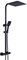 30CM Duschamatur Modern Duschsystem Thermostat Dusch Set Regendusche Duschkopf Duschset Mit Handbrause 30x 30cm Duschkop+Kopfbrause Schwarz