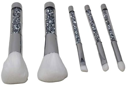 Crushed Diamond Makeup Brush Set, Makeup Brushes, Beauty Blender, Brush Cleaner, Gift Box, Synthetic Bristles
